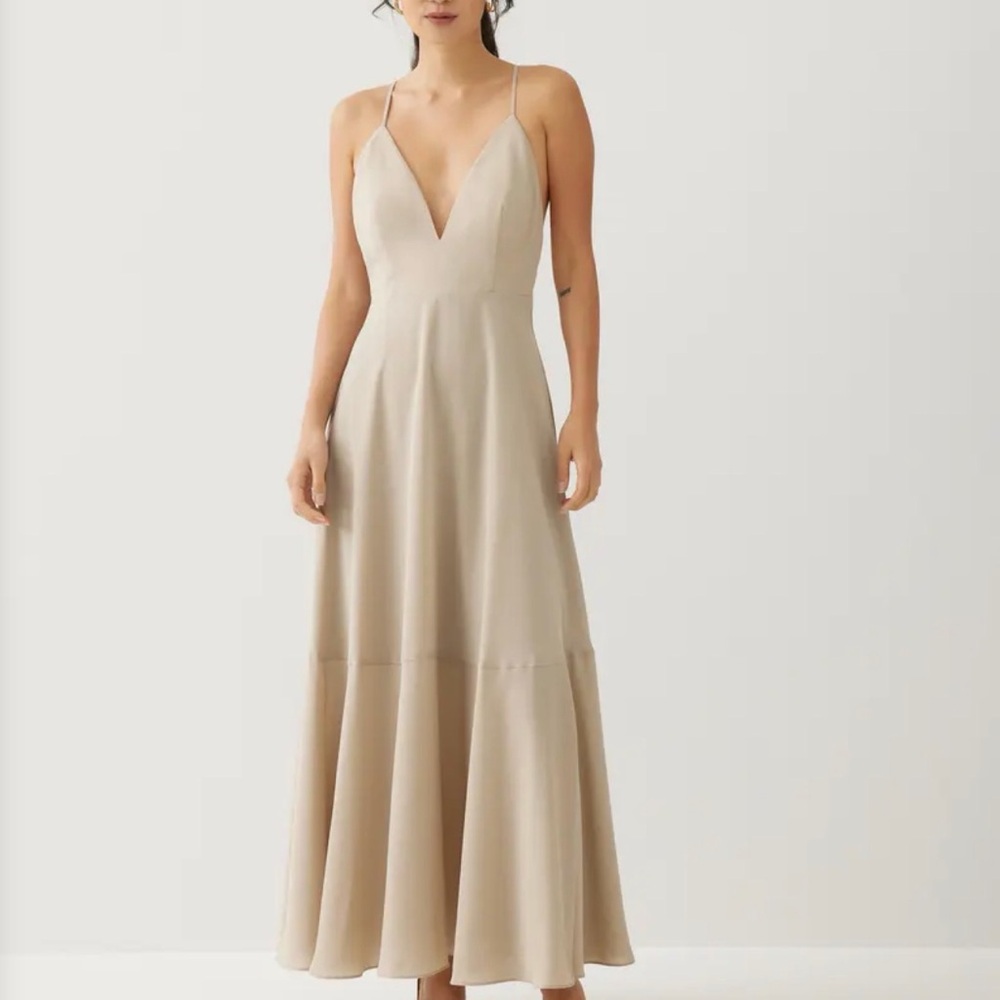 Love Bonito Kaleni Padded Plunge Maxi Dress Small